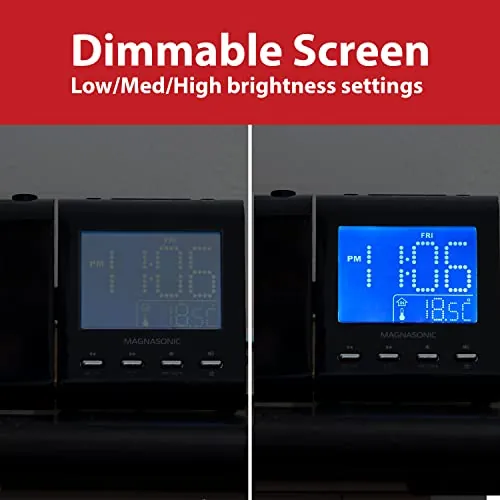 Magnasonic EAAC601 Review: Projection Alarm Clock Radio image 4