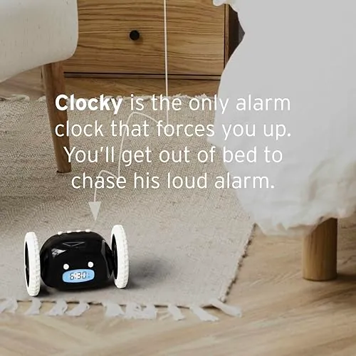 CLOCKY Alarm Clock on Wheels Review image 4
