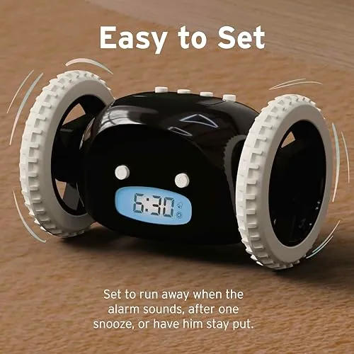 CLOCKY Alarm Clock on Wheels Review image 7