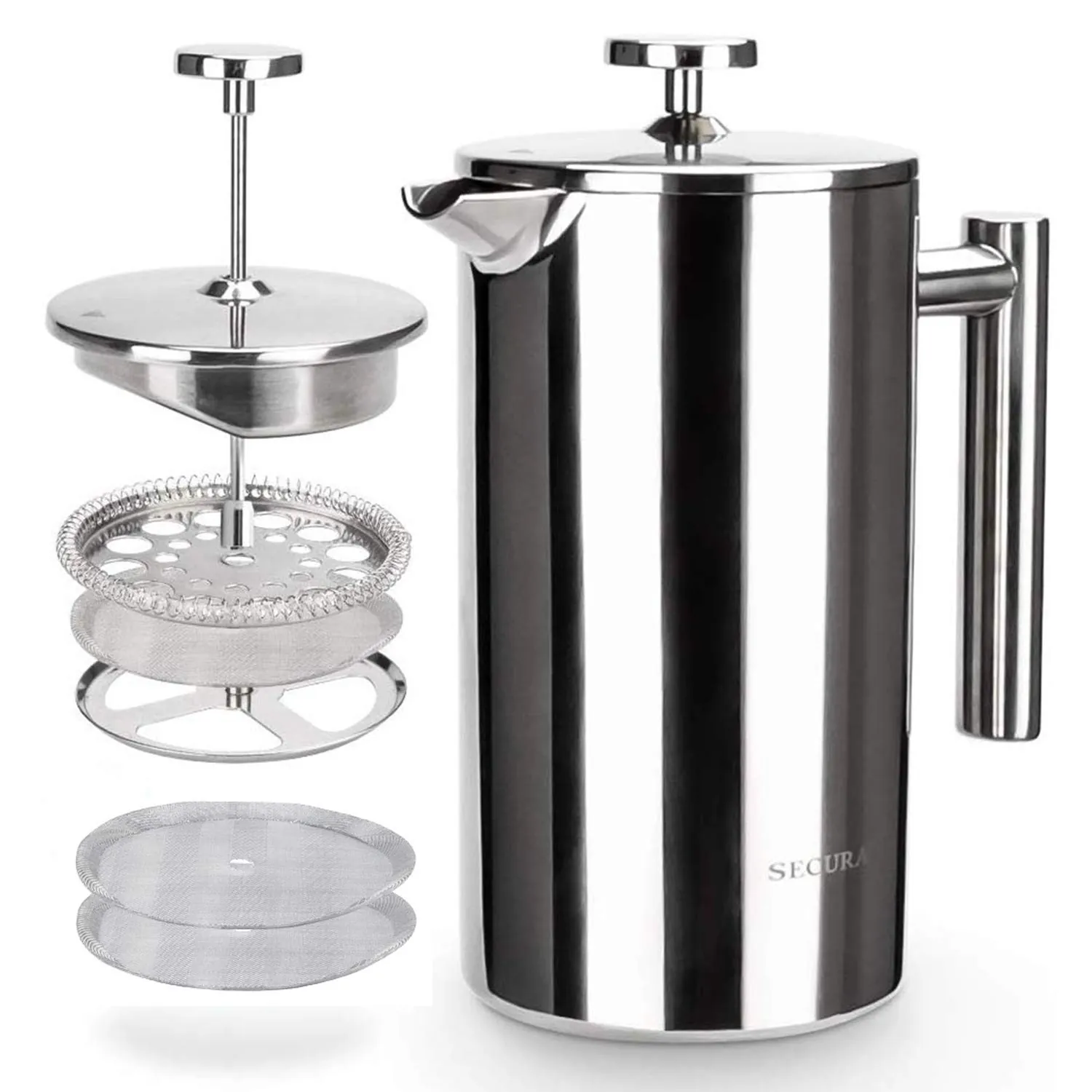 Secura French Press Review: Stainless Steel Coffee Maker
