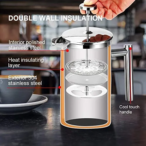 Secura French Press Review: Stainless Steel Coffee Maker image 4