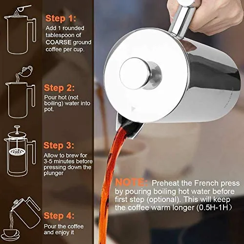 Secura French Press Review: Stainless Steel Coffee Maker image 6