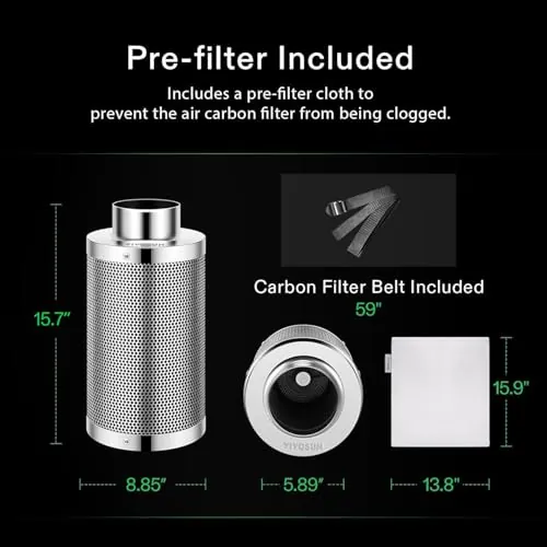 VIVOSUN 6 Inch Air Carbon Filter Review image 7