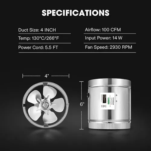 VIVOSUN 4 Inch Inline Duct Fan Review image 6