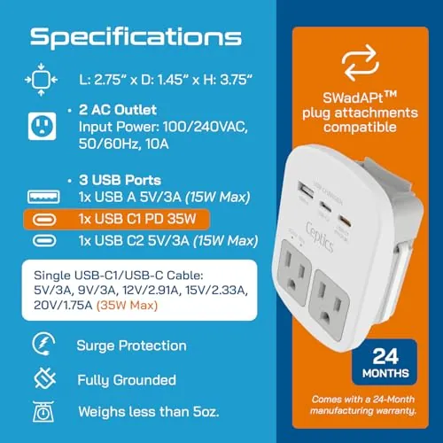 Ceptics 35W Universal Travel Adapter Kit Review image 5