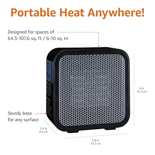Amazon Basics Mini Space Heater Review: Desk Heating image 4