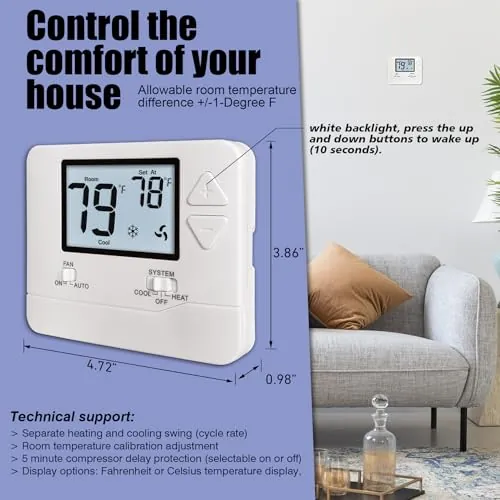 Heagstat H701 Thermostat Review: Simple 1H/1C Control image 4