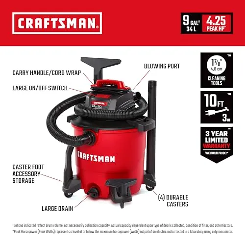 CRAFTSMAN CMXEVBE17590 Wet/Dry Vac Review image 3