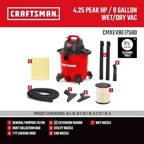 CRAFTSMAN CMXEVBE17590 Wet/Dry Vac Review image 4