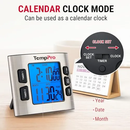 TempPro TM02 Digital Timer Review: Dual Kitchen Timing image 4