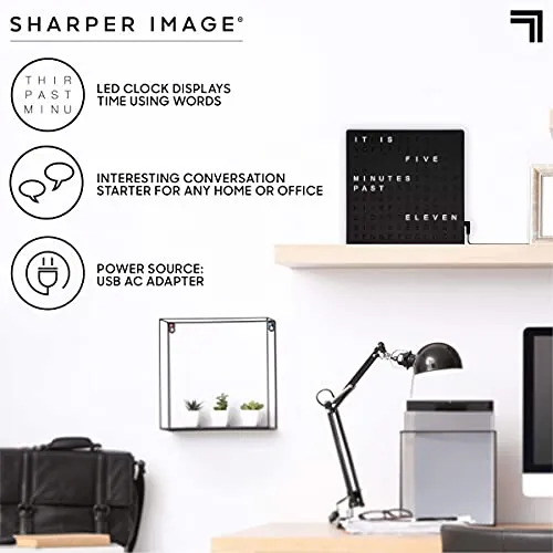 Sharper Image LED Word Digital Clock Review image 4
