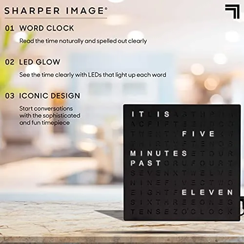 Sharper Image LED Word Digital Clock Review image 5