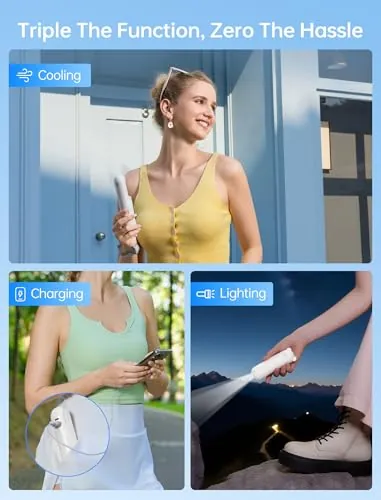 JISULIFE 3 IN 1 Handheld Mini Fan Review image 3
