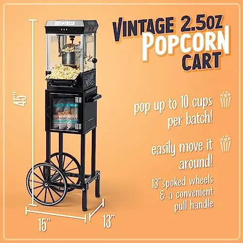 Nostalgia Popcorn Maker Review: Vintage Cart Machine image 3