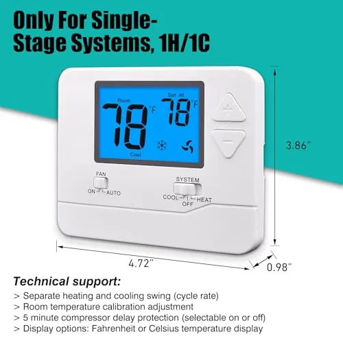 Suuwer S701 Thermostat Review: Simple 1H/1C Control image 4