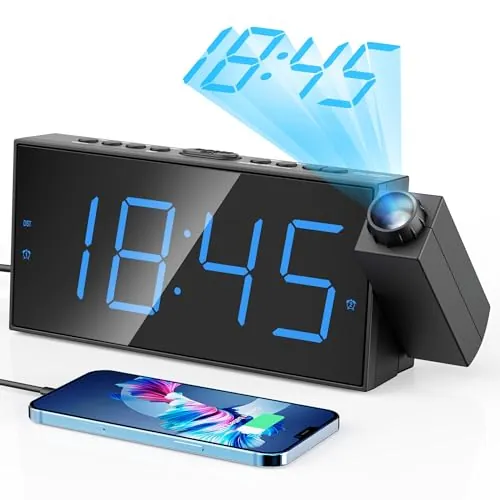 Mesqool Projection Alarm Clock Review for Bedrooms image 2