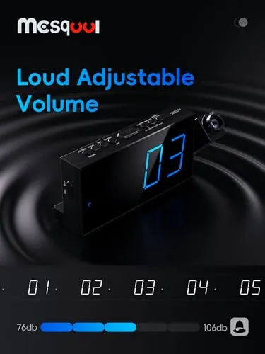 Mesqool Projection Alarm Clock Review for Bedrooms image 6