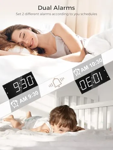 PPLEE Alarm Clock Review: Dual Alarm Bedroom Clock image 4