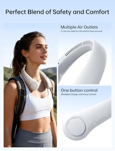 JISULIFE Portable Neck Fan Review: Wearable Cooling image 5