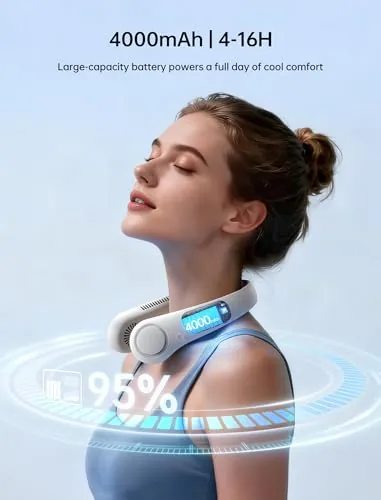 JISULIFE Portable Neck Fan Review: Wearable Cooling image 6