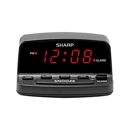 Sharp Digital Alarm Clock Review: Simple Bedroom Use image 2
