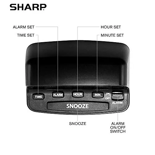 Sharp Digital Alarm Clock Review: Simple Bedroom Use image 5