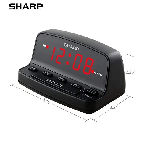 Sharp Digital Alarm Clock Review: Simple Bedroom Use image 6