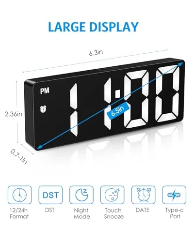 AMIR Digital Alarm Clock Review: Bedroom LED Clock image 3