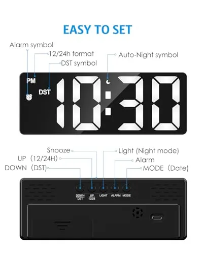 AMIR Digital Alarm Clock Review: Bedroom LED Clock image 4