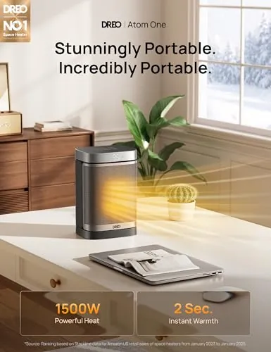 DREO Space Heater Review: Quiet Small-Room Heating image 3