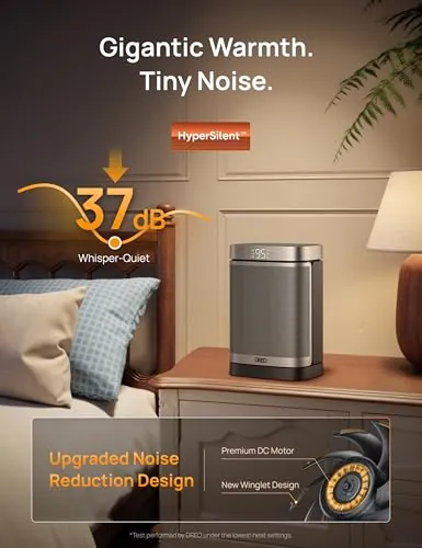DREO Space Heater Review: Quiet Small-Room Heating image 5