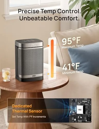 DREO Space Heater Review: Quiet Small-Room Heating image 7