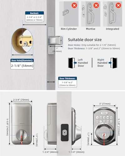 TEEHO TE001 Review: Keyless Entry Door Lock Value image 6