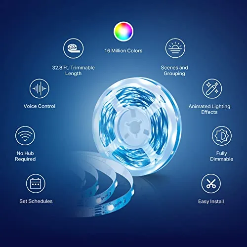 Kasa Smart LED Light Strip Review: RGB Lighting and Value image 4