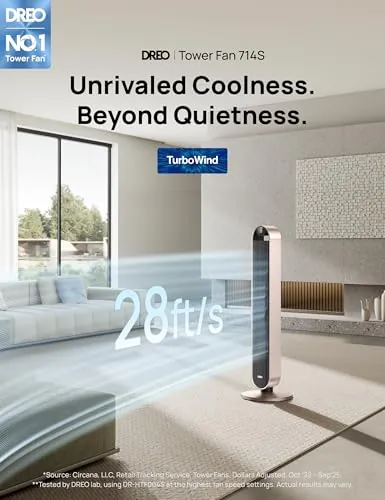 DREO Smart Tower Fan Review: Quiet Cooling and Controls image 3