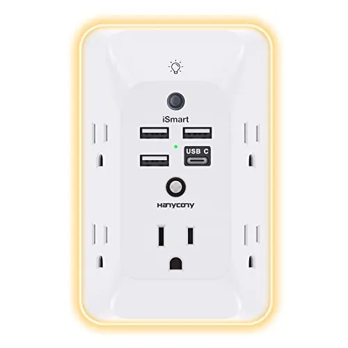 HANYCONY Outlet Extender Review: USB, Surge and Night Light