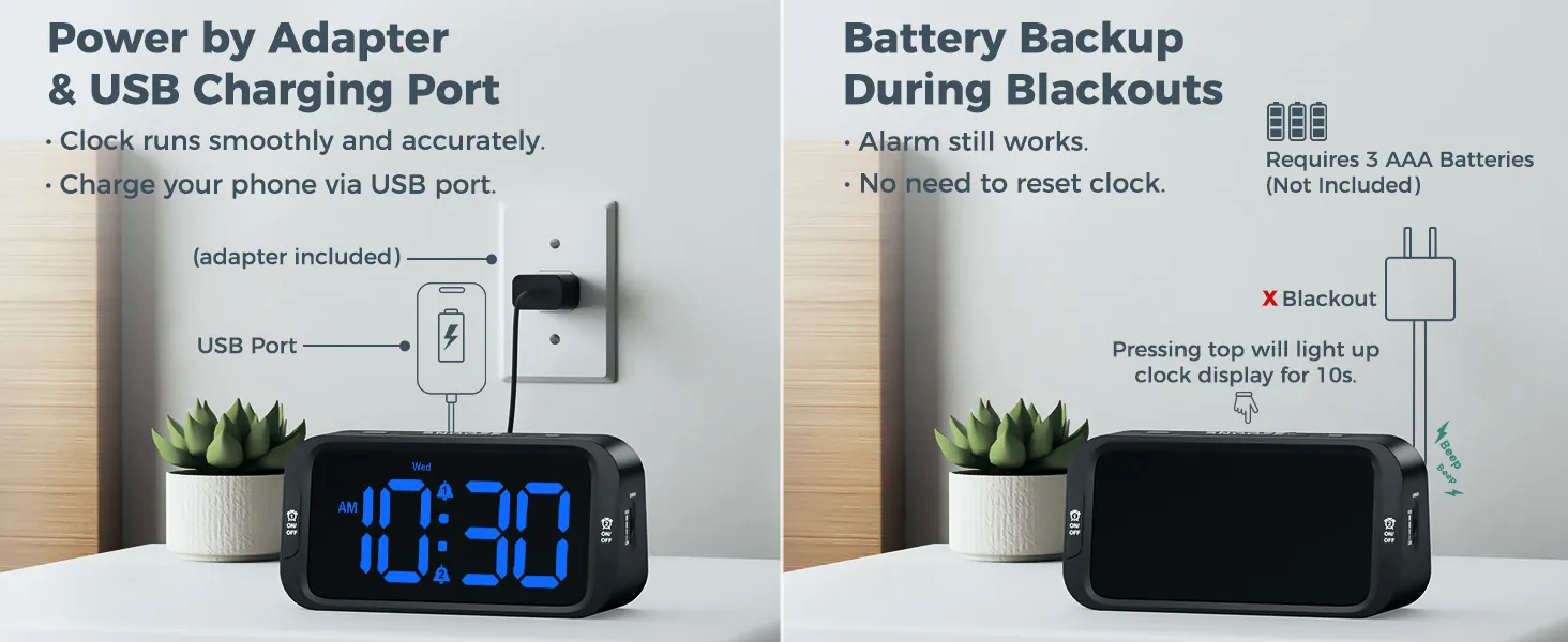 Odokee Digital Dual Alarm Clock Review for Bedroom Use image 9