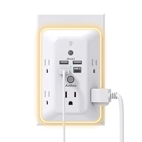 Addtam Outlet Extender Review: USB, Night Light, Value