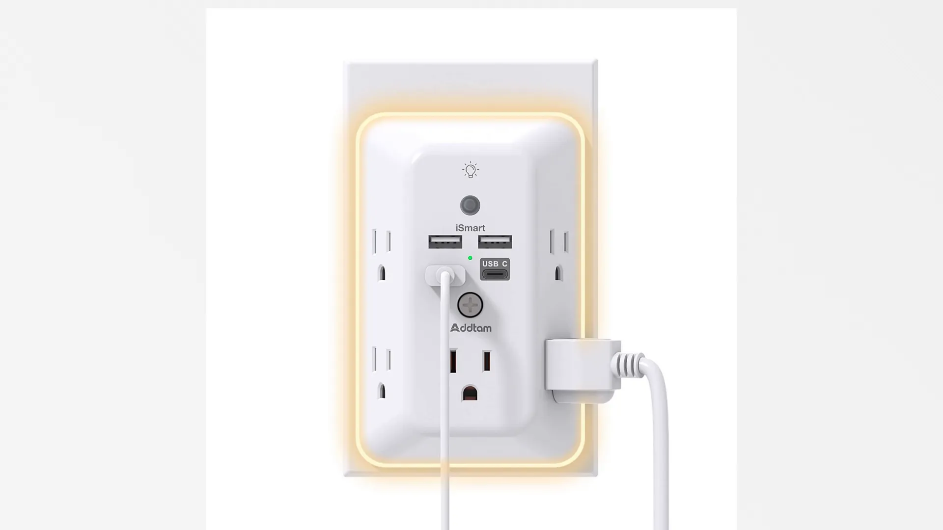 Addtam Outlet Extender Review: USB, Night Light, Value image 7