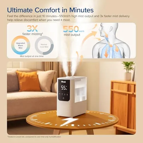 LEVOIT OasisMist 4.5L Review: Smart Humidifier for Bedrooms image 4
