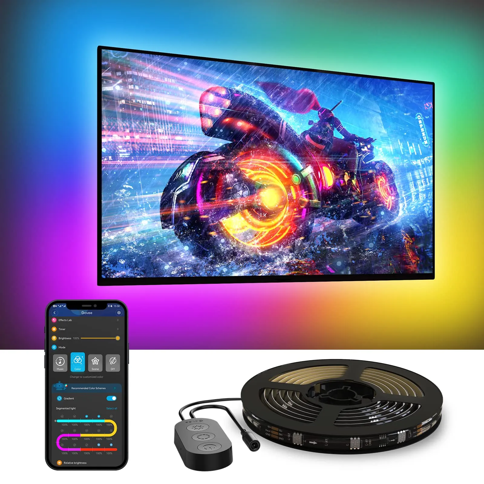 Govee TV LED Backlight Review: RGBIC Smart Lighting image 8