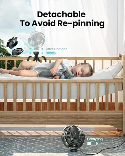 Gaiatop Mini Portable Stroller Fan Review image 5