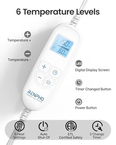 RENPHO King Size Heating Pad Review: Comfort and Coverage image 4