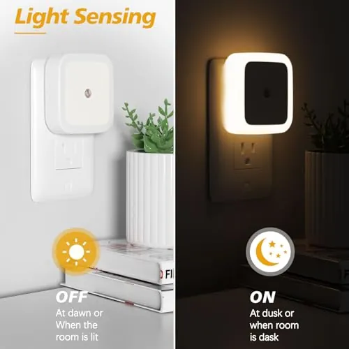 Sujeet Night Light Review: Plug-In Warm White 4-Pack image 3
