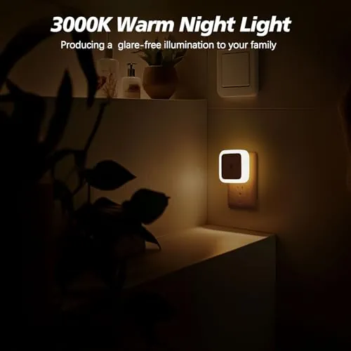 Sujeet Night Light Review: Plug-In Warm White 4-Pack image 4