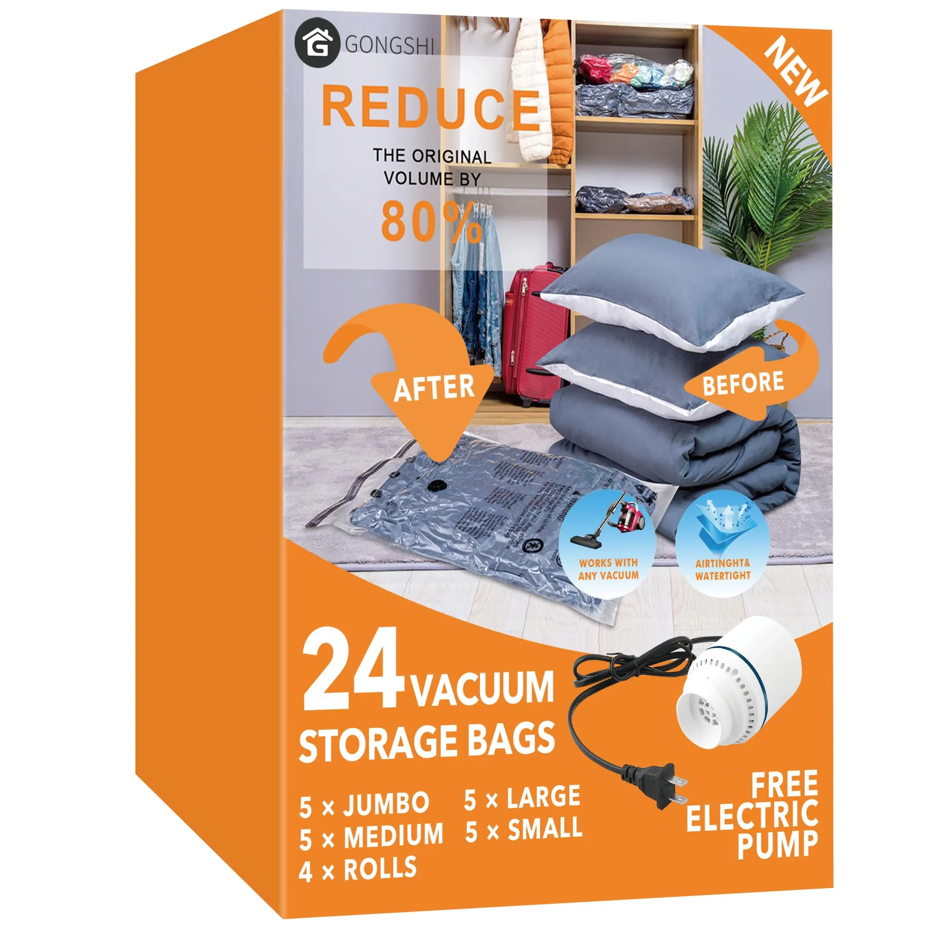 GONGSHI Vacuum Seal Bags Review: Storage and Travel Use