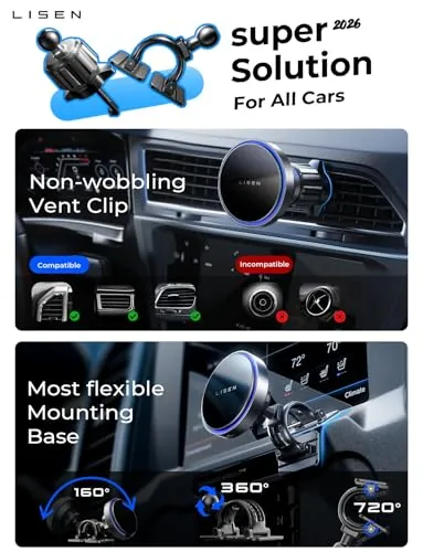 LISEN 15W MagSafe Car Mount Charger Review image 2