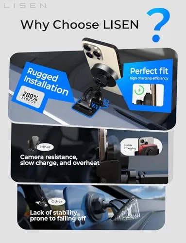 LISEN 15W MagSafe Car Mount Charger Review image 6
