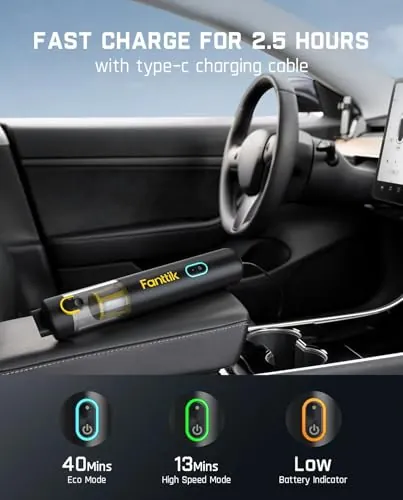 Fanttik Slim V8 APEX Review: Portable Car Vacuum image 5