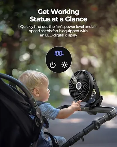 Koonie Portable Clip on Fan Review: Battery, Noise, Use image 5